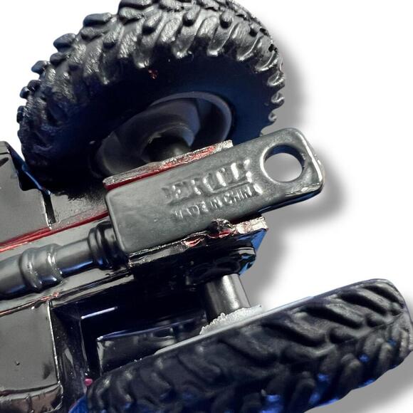 Vintage Ertl Diecast Tractor with 4 Trailers – Red Farm Toy - Picture 6 of 7